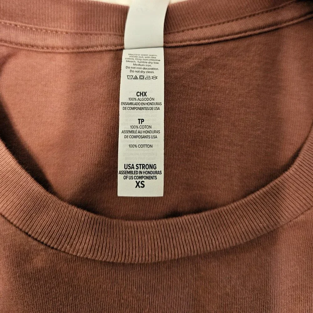 O.U.R. (Operation Underground Railroad) Womens Chain Flag Tee Mauve-XS - Picture 8 of 10